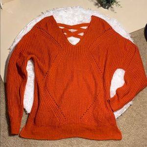 Orange sweater
